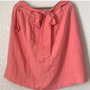 Cremieux Melon Color Bow Pocket Skirt Size 14